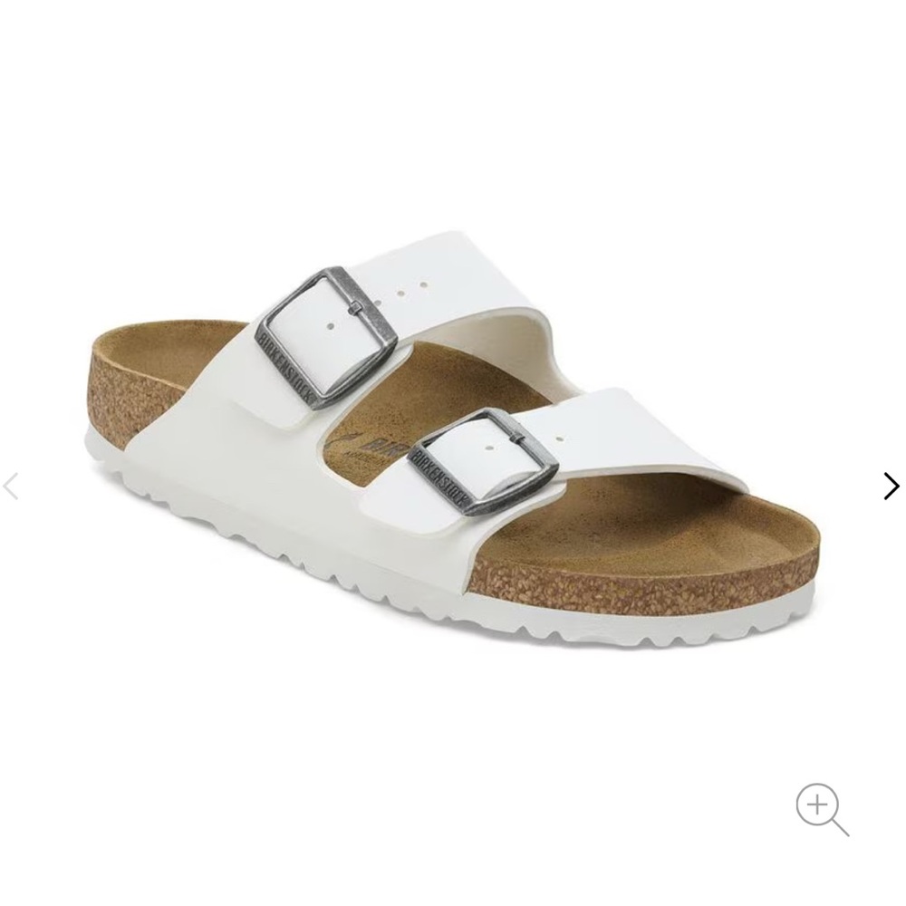 Birkenstock Arizona White Slip-On Loafers